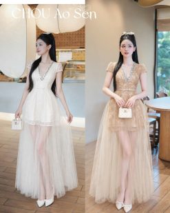 Váy Voan Viền Đính Đá — Nét Kiêu Sa Tiểu Thư - CHAS004