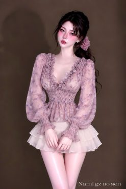 Áo Tím Bèo — Nét Bánh Bèo Điệu Đà Ngọt Ngào NGZ017
