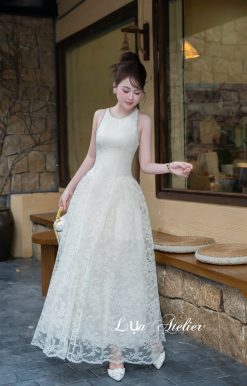 Váy Ren Kem Dài — Lơ Lửng Trên Tầng Mây Hạnh Phúc  AL029
