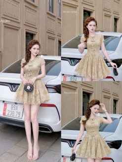 Váy Ren Bố Mảnh Phối Ngực — Nàng Thơ Xinh Xắn TA011