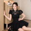 Váy Ren Nơ — Hot Hit 2 Màu Kem & Đen AL016