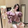 Áo Tơ Chun Trẻ Vai — Nét Quyến Rũ Ngọt Ngào Đầy Năng Lượng ND017