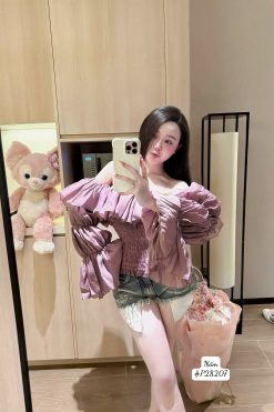 Áo Tơ Chun Trẻ Vai — Nét Quyến Rũ Ngọt Ngào Đầy Năng Lượng ND017