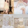 Váy Kim Sa Thêu Hoa Lazer Có Gông Lên Fom Ôm Đẹp  KUX0019