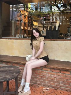 Áo Kaki Nâu Kem — Năng Động Thanh Lịch Đơn Giản PX006