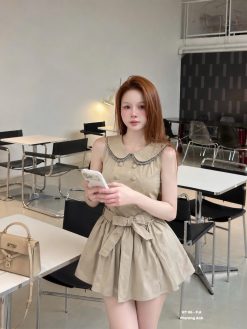 Set Đũi Be Kem — Nét Tiểu Thư Thanh Lịch Ngọt Ngào PX003