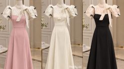 Váy Nơ Vai Ren — Xinh Như Truyện DVT001