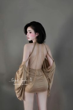 Body Hở Lưng Phối Xích Chảnh  QNHM0041