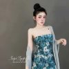 Set Body Gấm Kèm Choàng Xinh QNHM0040