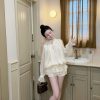 Set Áo Tơ Eo Trắng Kem — Nét Dịu Ngọt Nữ Tính Hoàn Hảo ND012
