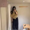 Set Dạ Cánh Dơi 2 Màu Nâu — Be — Nét Hoài Cổ Thanh Lịch Mùa Thu ND011