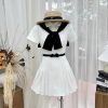 Bộ Váy Kaki Trắng Nữ Tính — Nét Thanh Lịch Nhẹ Nhàng LK002