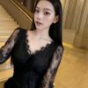 Váy Ren Cổ V Nơ Eo Tầng —  Nét Đẹp Công Chúa Quyến Rũ MTNH009