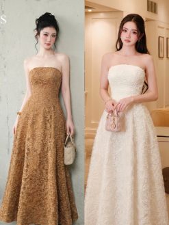 Váy Dài Ren Quây Ôm Dáng —  Hoài Cổ Thanh Lịch NN009