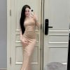 Set 2 Mảnh Áo Croptop + Váy Dài Ôm — Thanh Lịch Năng Động MTNH007