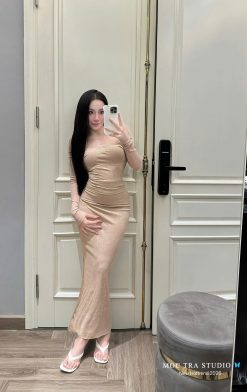 Set 2 Mảnh Áo Croptop + Váy Dài Ôm — Thanh Lịch Năng Động MTNH007