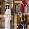 Váy Lụa Lệch Vai Năng Lực Độc Đáo — 3 Màu Kem/Đỏ Rượu/Đen CVTK0011