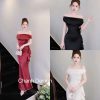 Váy Lụa Trẻ Vai 2 Hoa Xinh Xắn — Màu Trắng Thanh Lịch CVTK005