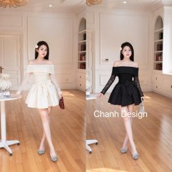 Váy Ren Trẻ Vai Xinh Nhẹ Nhàng CVTK