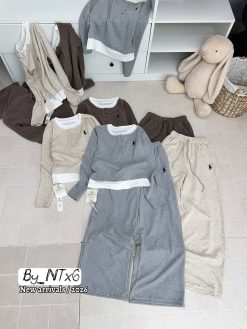 Set Áo Khoác Nỉ Phối Màu + Quần Dài — Năng Động Thanh Lịch Giá Tốt NT007