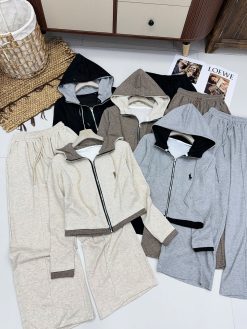 Bộ Áo Khoác Nỉ + Quần Dài Suông Năng Động Thanh Lịch NT039