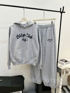 Bộ Nỉ Lạnh In Chữ  — Năng Động Thoải Mái Mặc Đi Đâu Cũng Đẹp NT034