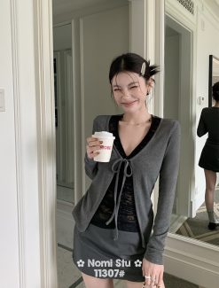 Áo Kiểu Phối Ren Xinh Xắn — Mã 11307 NOMI014