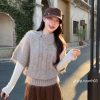 Áo Len Cổ Nút  — Dáng Rộng Thanh Lịch THOM008