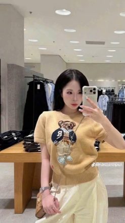 Len Gấu Nối — In Gấu Dễ Thương Năng Động THOM007